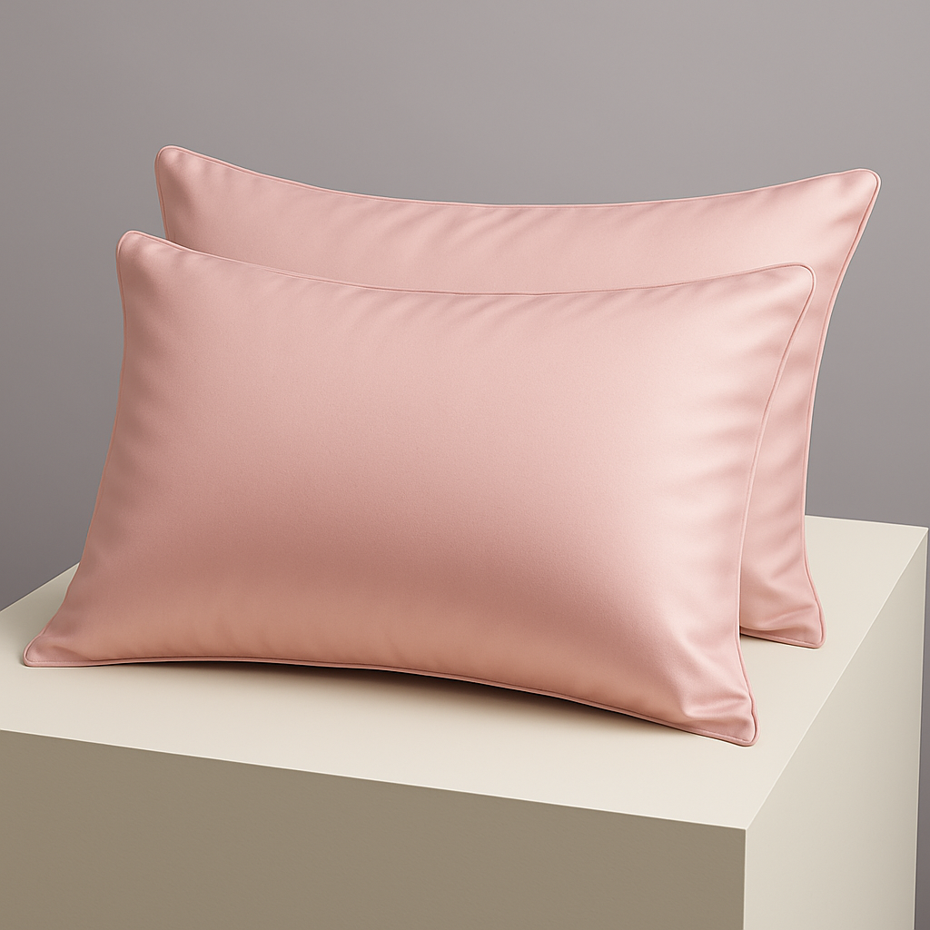 Silk Pillowcases for Hair – 100% Pure Mulberry Silk Pillowcase , Set Of 2 (Cherry Pink, 22 Momme) – Anti-Frizz, Anti-Wrinkle, Hypoallergenic