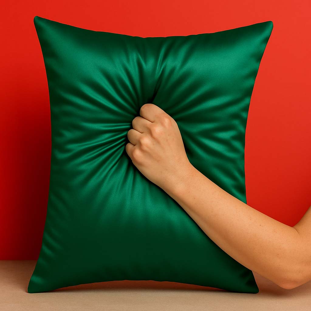 Lunissy Silk Pillowcase - Emerald Green