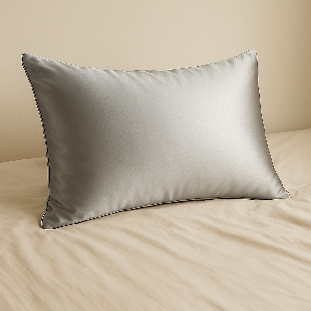 Silk Pillowcases for Hair – 100% Pure Mulberry Silk Pillowcase , Set Of 2 (Silver, 22 Momme) – Anti-Frizz, Anti-Wrinkle, Hypoallergenic