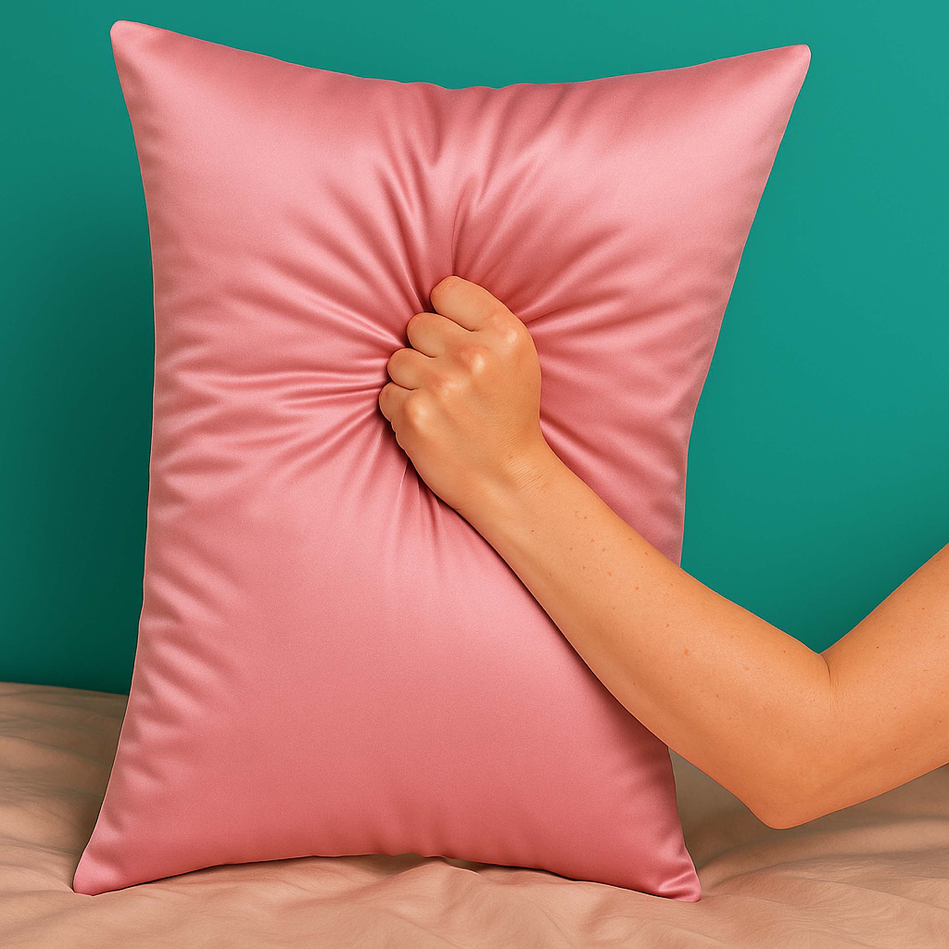 Lunissy Silk Pillowcase - Pink