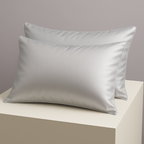 Silk Pillowcases for Hair – 100% Pure Mulberry Silk Pillowcase , Set Of 2 (Silver, 22 Momme) – Anti-Frizz, Anti-Wrinkle, Hypoallergenic