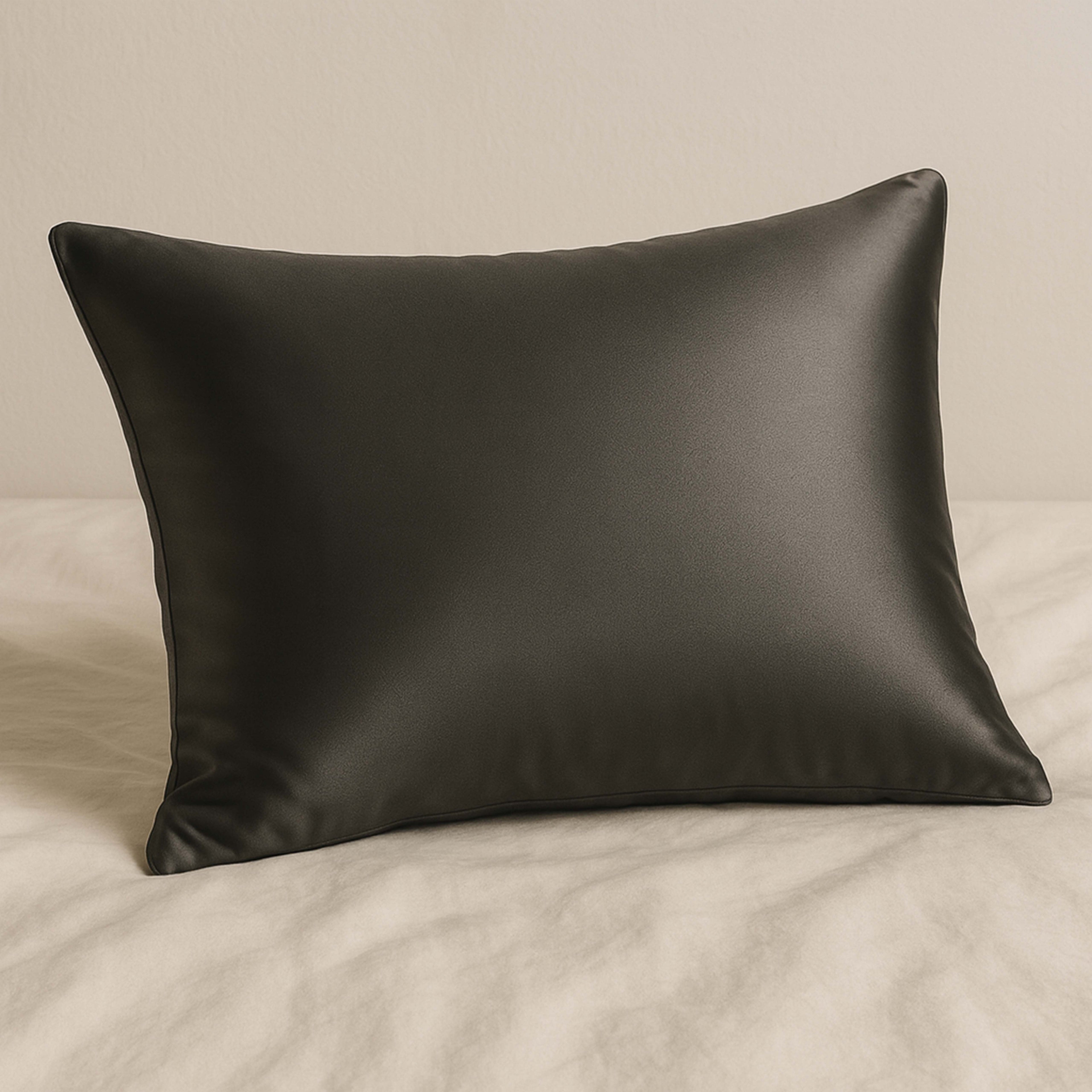 Silk Pillowcases for Hair – 100% Pure Mulberry Silk Pillowcase , Set Of 2 (Black, 22 Momme) – Anti-Frizz, Anti-Wrinkle, Hypoallergenic