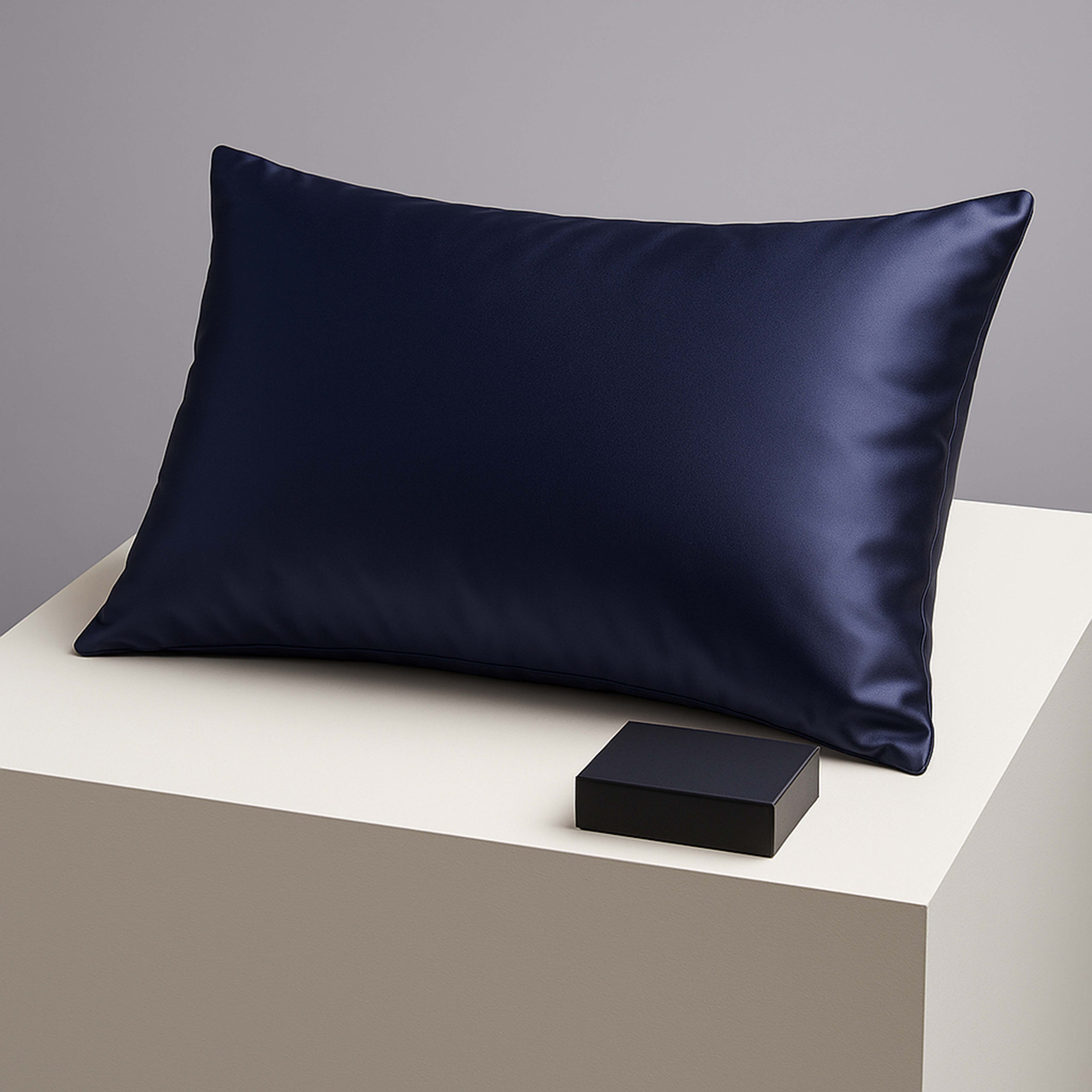 Silk Pillowcases for Hair – 100% Pure Mulberry Silk Pillowcase , Set Of 2 (Dark Blue, 22 Momme) – Anti-Frizz, Anti-Wrinkle, Hypoallergenic